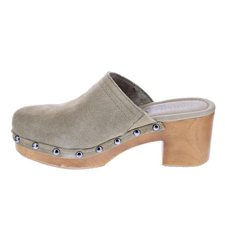 Zuecos Carmela zapatos Mujer modelo 160461 Beige 