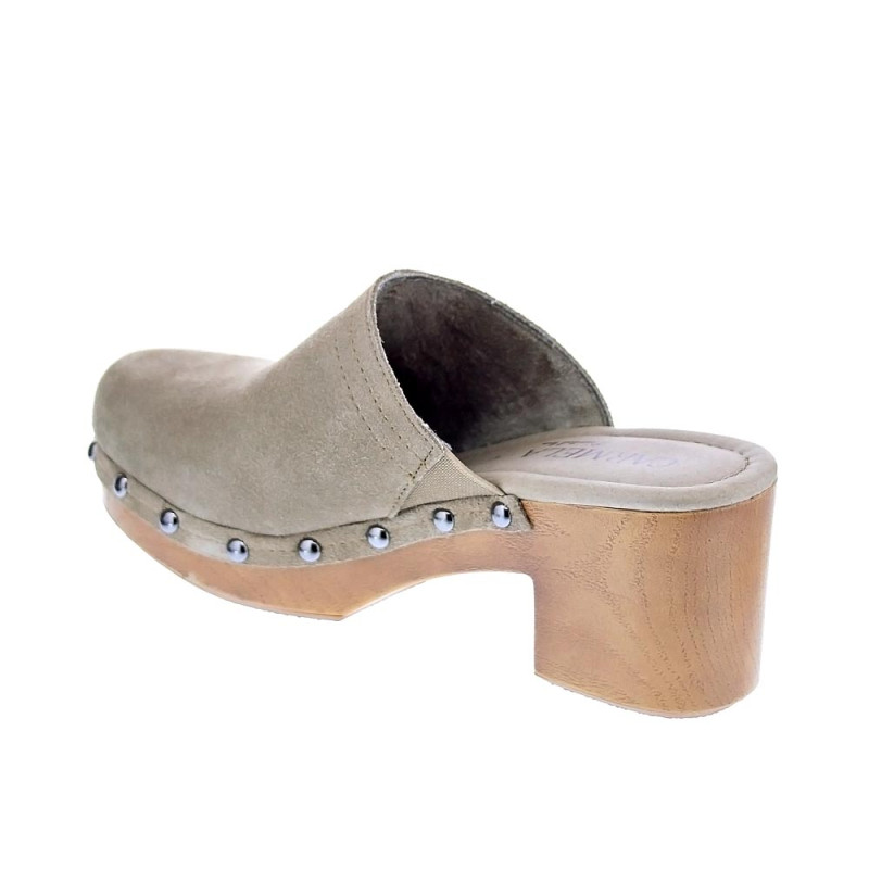 Zuecos Carmela zapatos Mujer modelo 160461 Beige 