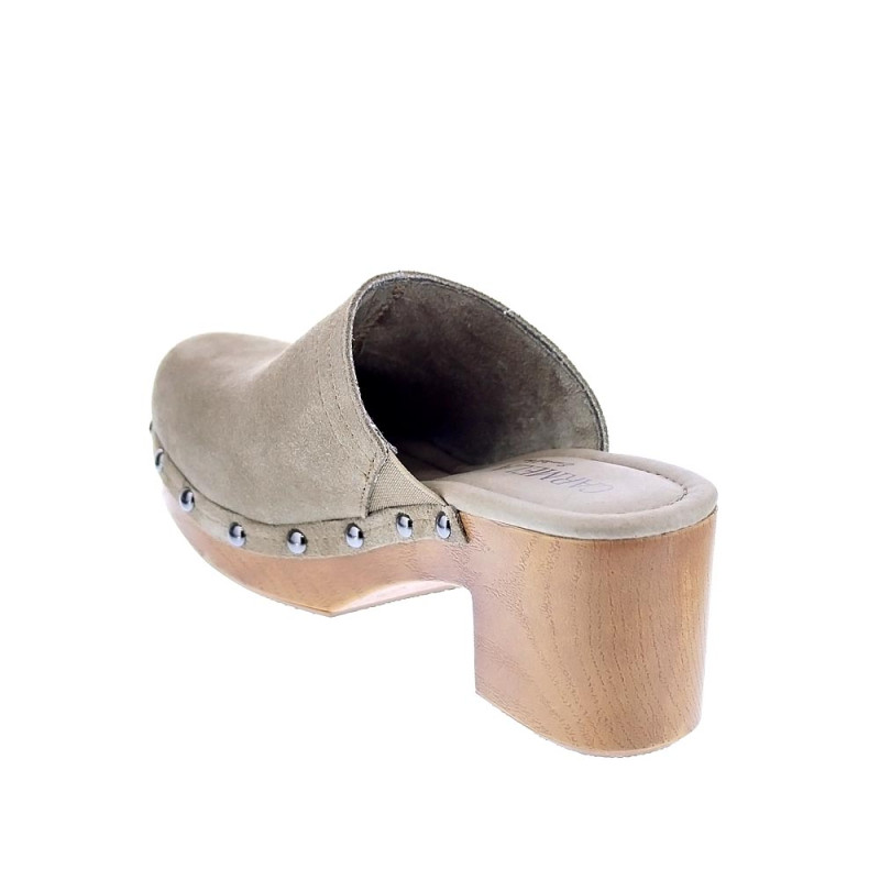 Zuecos Carmela zapatos Mujer modelo 160461 Beige 