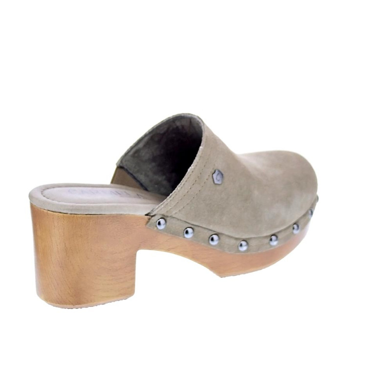 Zuecos Carmela zapatos Mujer modelo 160461 Beige 