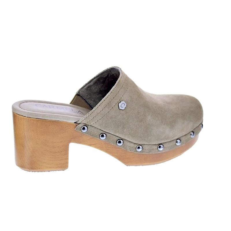 Zuecos Carmela zapatos Mujer modelo 160461 Beige 