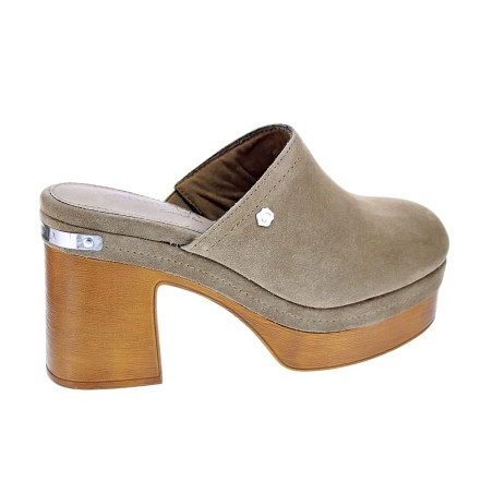 Zuecos Carmela zapatos Mujer modelo 16570 Beige 