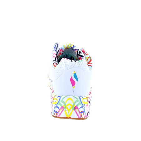 Zapatillas Skechers zapatos Mujer modelo Uno Loving Blanco Cordón