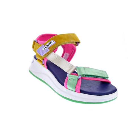 Sandalias Hoff zapatos Mujer modelo Phuket Multicolor Velcro