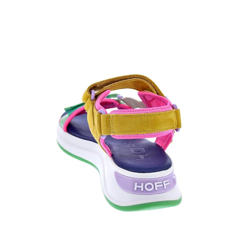 Sandalias Hoff zapatos Mujer modelo Phuket Multicolor Velcro