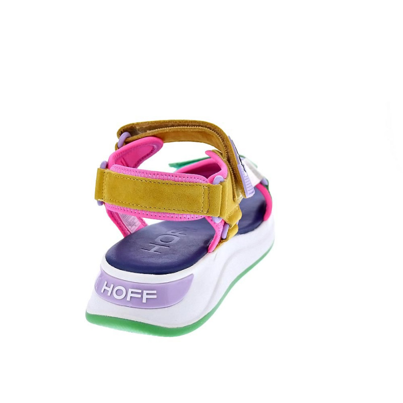 Sandalias Hoff zapatos Mujer modelo Phuket Multicolor Velcro