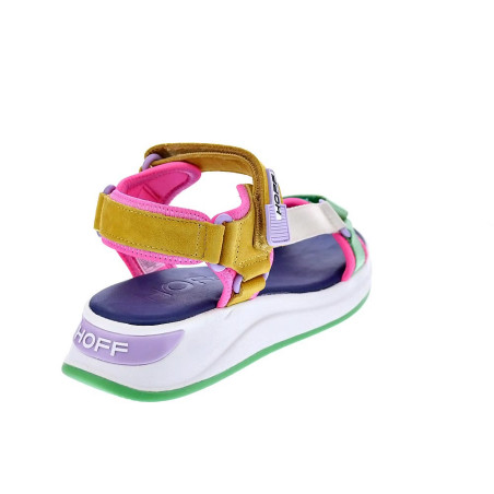 Sandalias Hoff zapatos Mujer modelo Phuket Multicolor Velcro