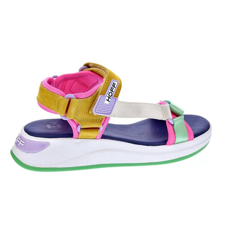 Sandalias Hoff zapatos Mujer modelo Phuket Multicolor Velcro