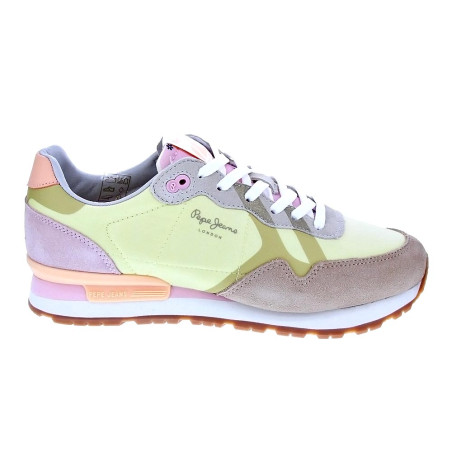 Zapatillas Pepe Jeans zapatos Mujer modelo Brit Print Dana Amarillo 