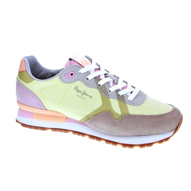 Zapatillas Pepe Jeans zapatos Mujer modelo Brit Print Dana Amarillo 