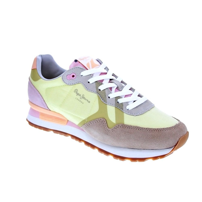 Zapatillas Pepe Jeans zapatos Mujer modelo Brit Print Dana Amarillo 