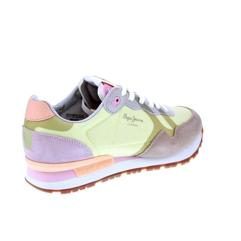 Zapatillas Pepe Jeans zapatos Mujer modelo Brit Print Dana Amarillo 