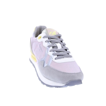 Zapatillas Pepe Jeans zapatos Mujer modelo Brit Print Zag Gris 