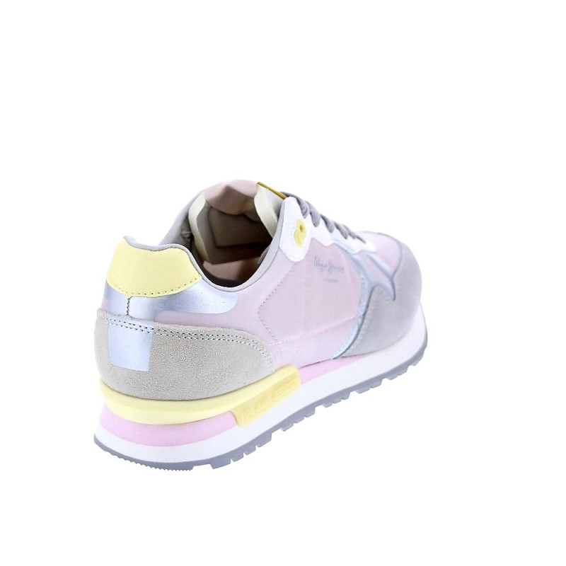 Zapatillas Pepe Jeans zapatos Mujer modelo Brit Print Zag Gris 