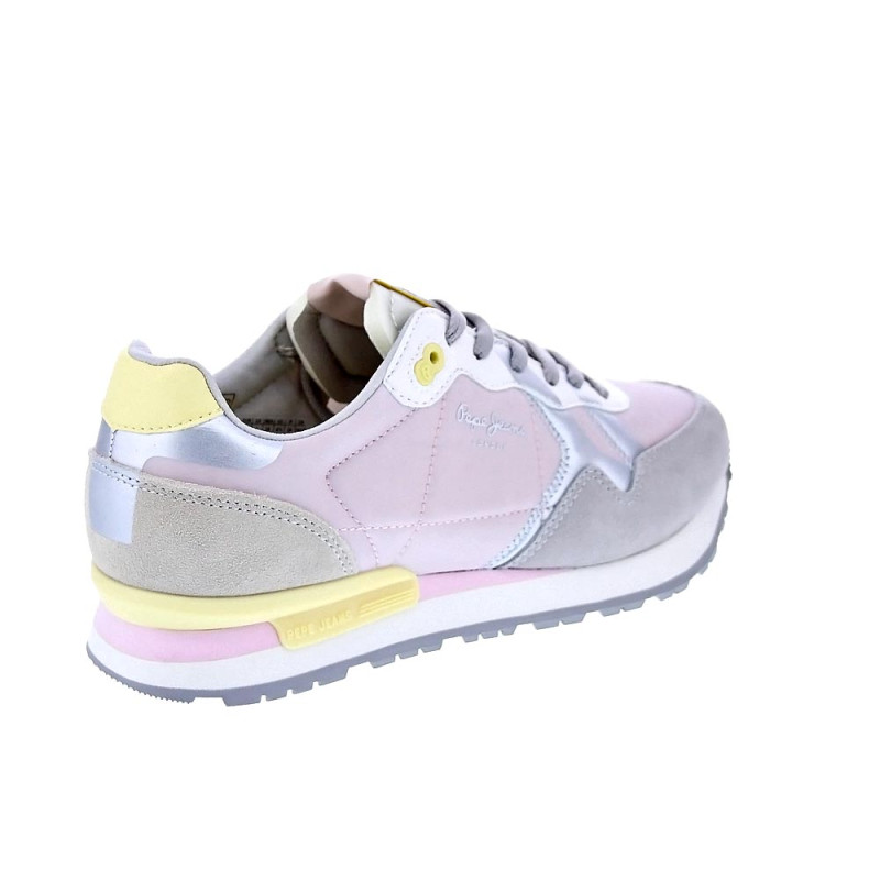 Zapatillas Pepe Jeans zapatos Mujer modelo Brit Print Zag Gris 