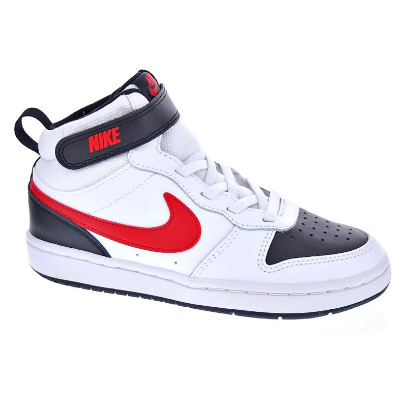 Zapatillas botas Nike zapatos Niño modelo Court Borought Blanco 
