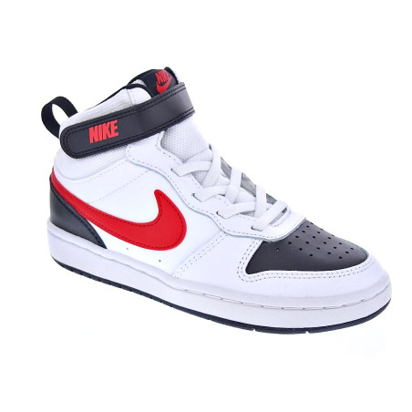 Zapatillas botas Nike zapatos Niño modelo Court Borought Blanco 