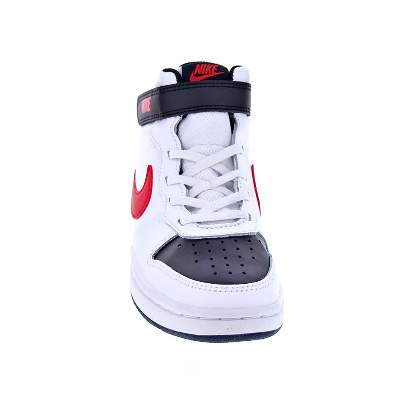 Zapatillas botas Nike zapatos Niño modelo Court Borought Blanco 