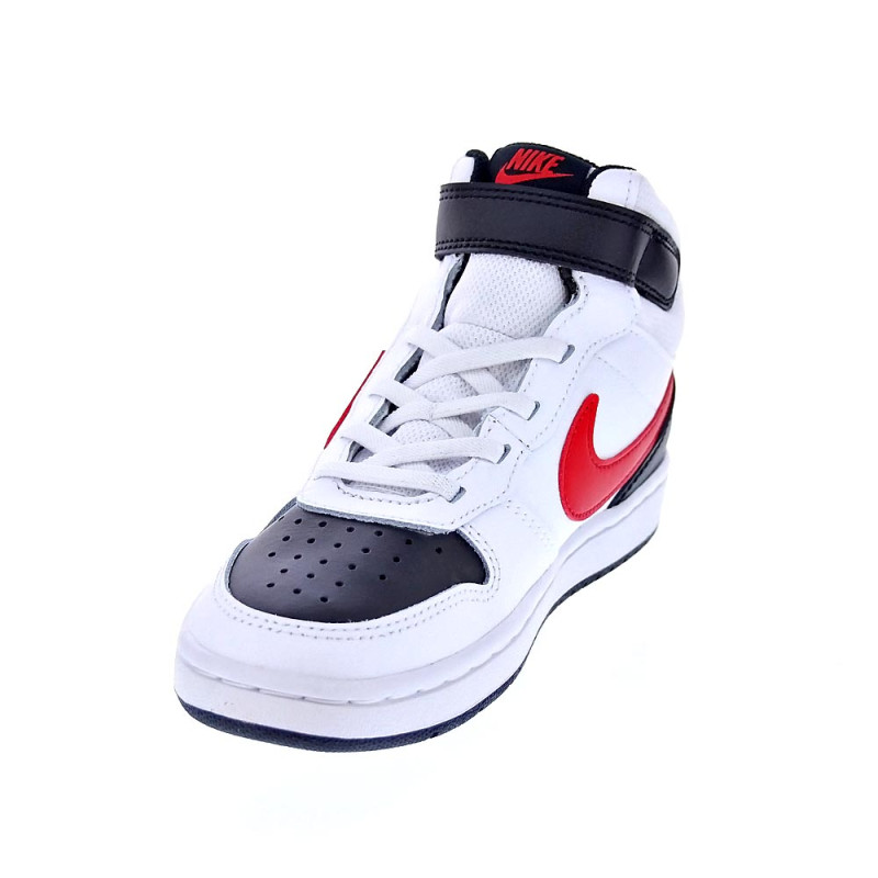 Zapatillas botas Nike zapatos Niño modelo Court Borought Blanco 