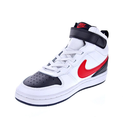 Zapatillas botas Nike zapatos Niño modelo Court Borought Blanco 
