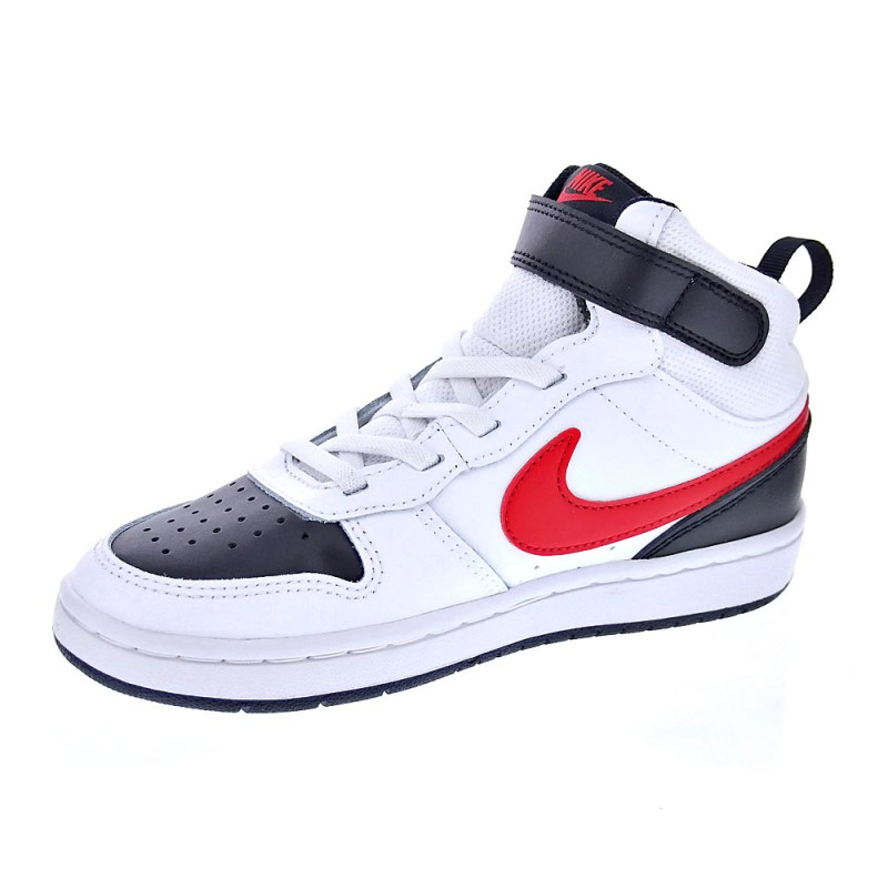 Zapatillas botas Nike zapatos Niño modelo Court Borought Blanco 