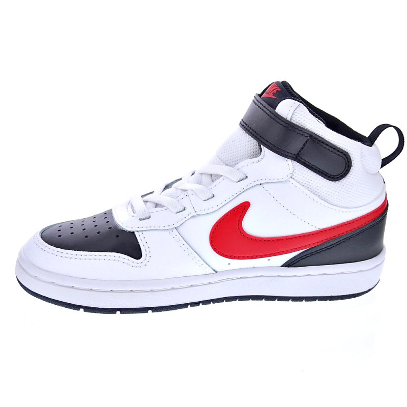 Zapatillas botas Nike zapatos Niño modelo Court Borought Blanco 