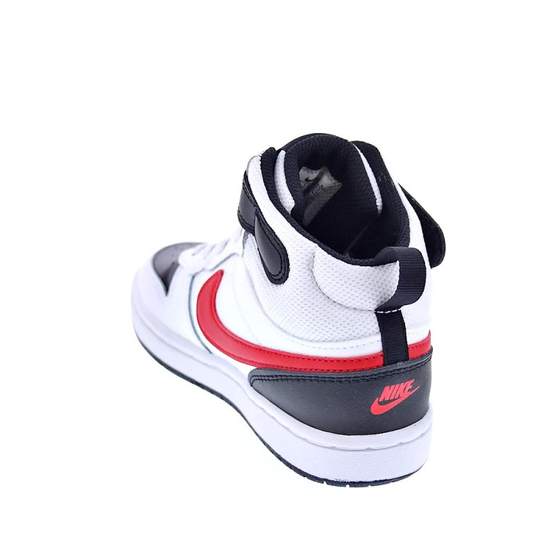 Zapatillas botas Nike zapatos Niño modelo Court Borought Blanco 