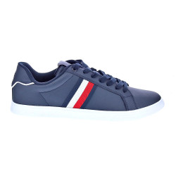 Zapatillas Tommy Hilfiger zapatos Hombre modelo Letaher Cup Azul 