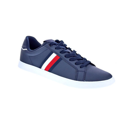 Zapatillas Tommy Hilfiger zapatos Hombre modelo Letaher Cup Azul 