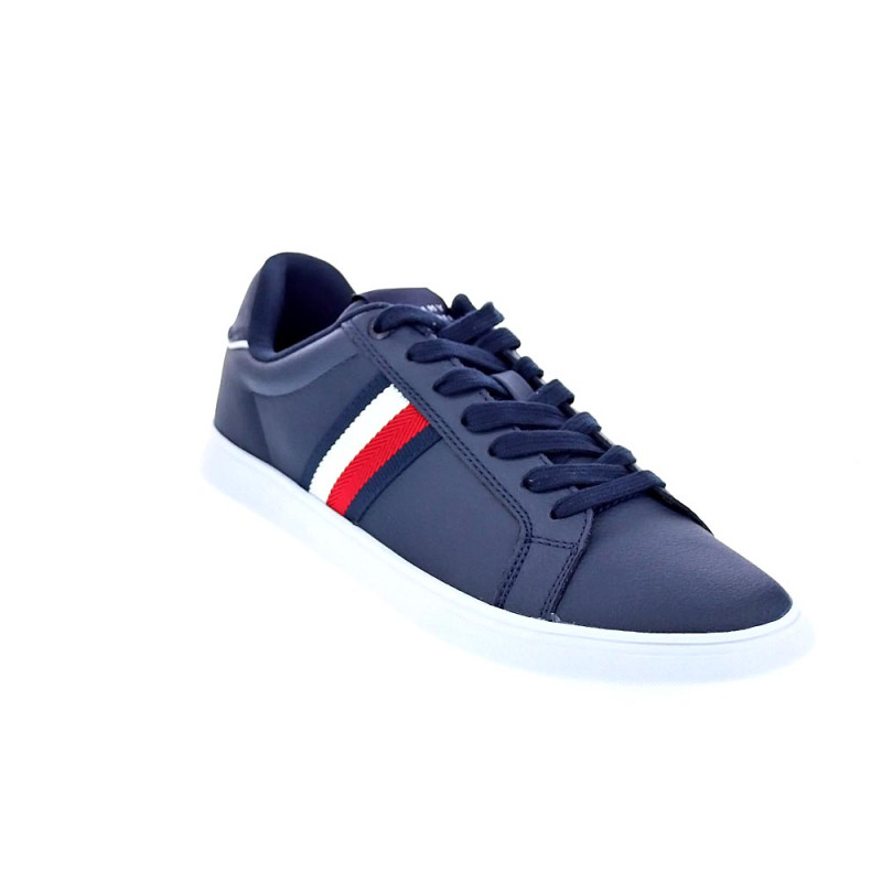 Zapatillas Tommy Hilfiger zapatos Hombre modelo Letaher Cup Azul 