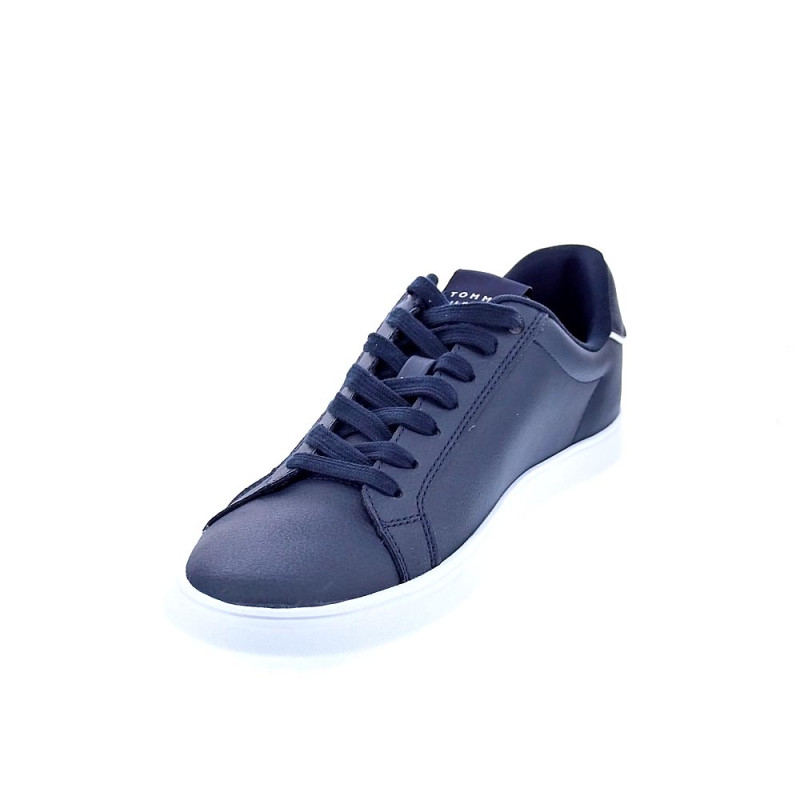 Zapatillas Tommy Hilfiger zapatos Hombre modelo Letaher Cup Azul 