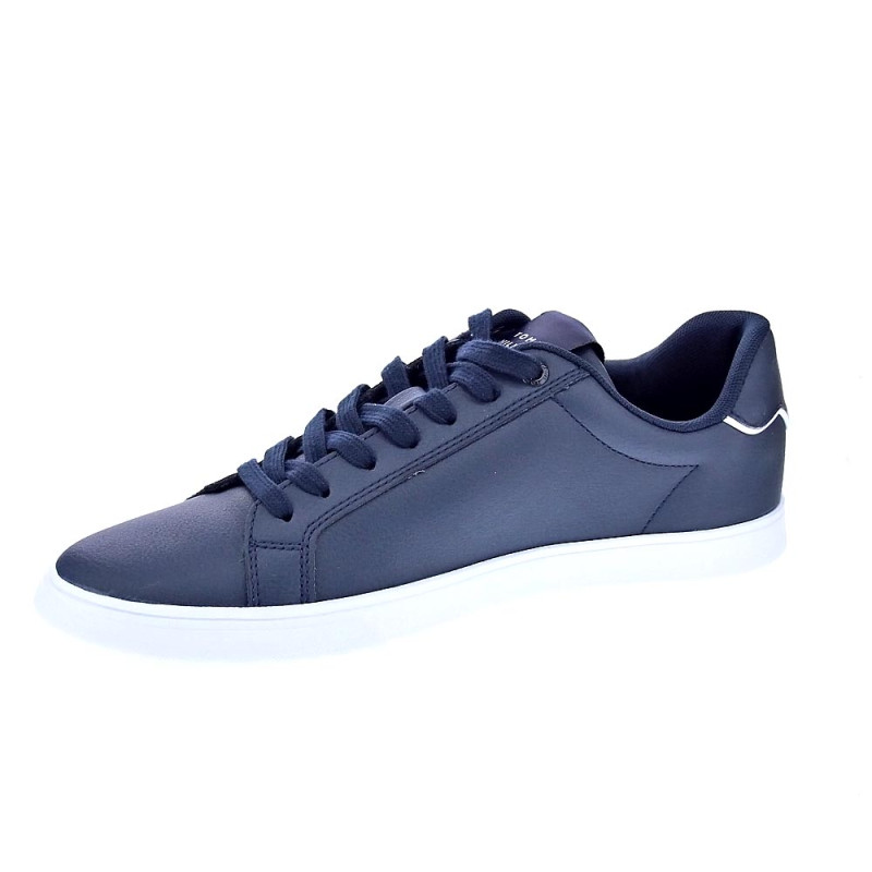 Zapatillas Tommy Hilfiger zapatos Hombre modelo Letaher Cup Azul 