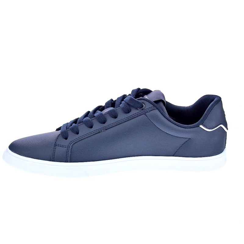Zapatillas Tommy Hilfiger zapatos Hombre modelo Letaher Cup Azul 