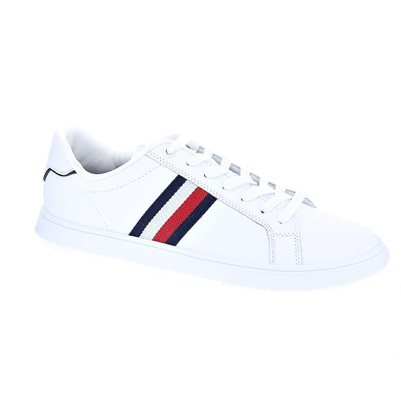 Zapatillas Tommy Hilfiger zapatos Hombre modelo Leather Cup Blanco 