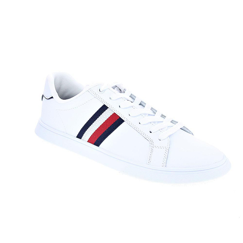 Zapatillas Tommy Hilfiger zapatos Hombre modelo Leather Cup Blanco 
