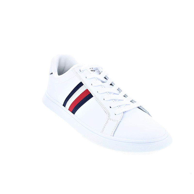 Zapatillas Tommy Hilfiger zapatos Hombre modelo Leather Cup Blanco 