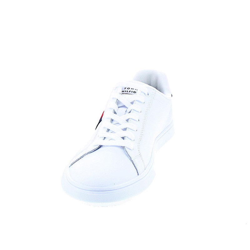 Zapatillas Tommy Hilfiger zapatos Hombre modelo Leather Cup Blanco 