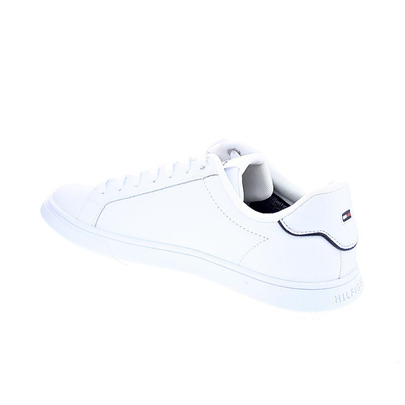 Zapatillas Tommy Hilfiger zapatos Hombre modelo Leather Cup Blanco 