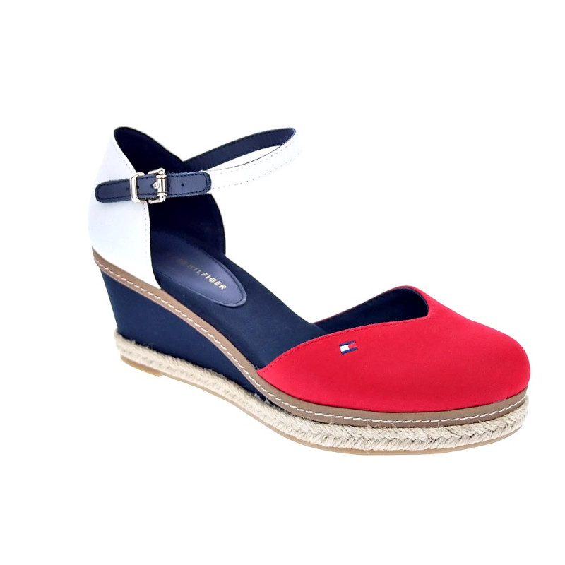 Sandalias Tommy Hilfiger zapatos Mujer modelo Basic Closed Toe Rojo 