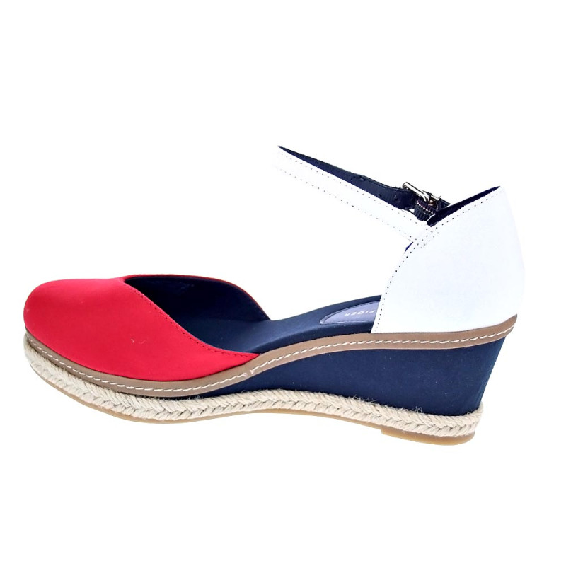 Sandalias Tommy Hilfiger zapatos Mujer modelo Basic Closed Toe Rojo 