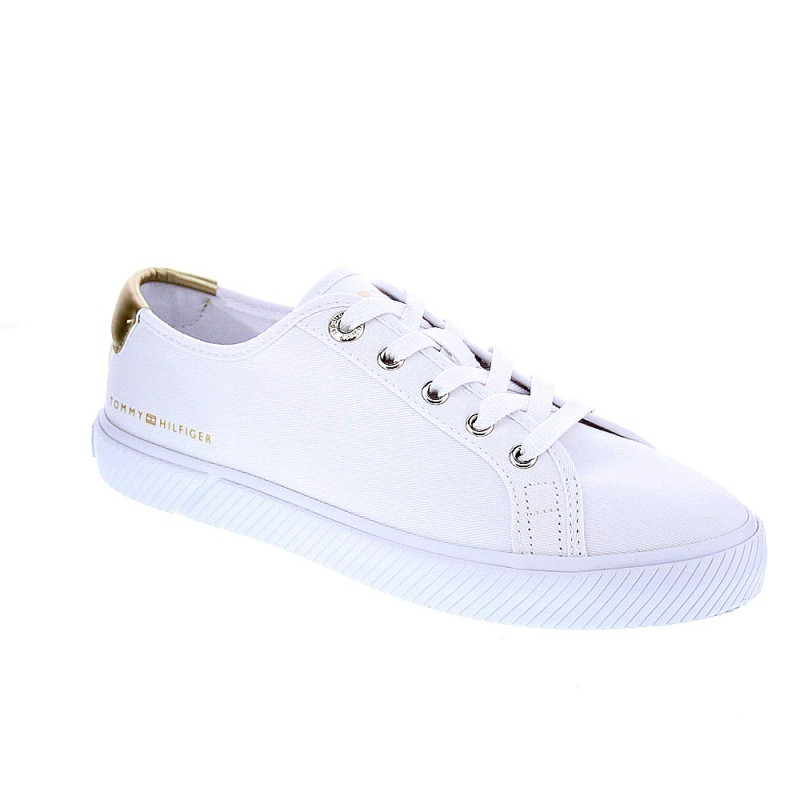 Zapatillas Tommy Hilfiger zapatos Mujer modelo Lace Up Vulc Blanco 