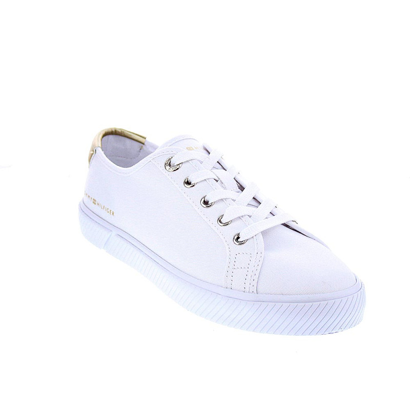 Zapatillas Tommy Hilfiger zapatos Mujer modelo Lace Up Vulc Blanco 