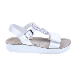 Sandalias Geox zapatos Niña modelo Costarei Plata 