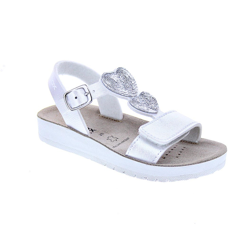 Sandalias Geox zapatos Niña modelo Costarei Plata 