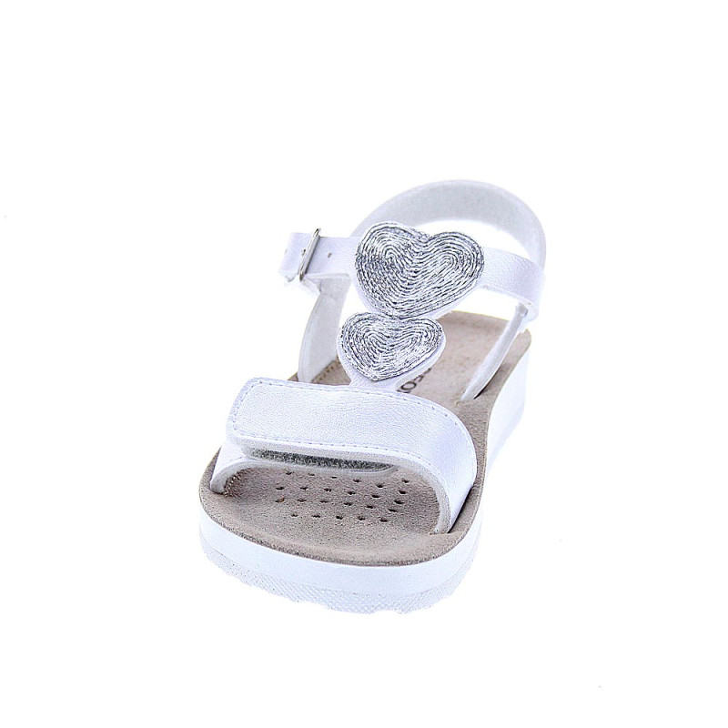 Sandalias Geox zapatos Niña modelo Costarei Plata 