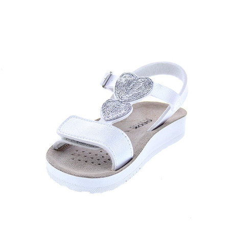 Sandalias Geox zapatos Niña modelo Costarei Plata 