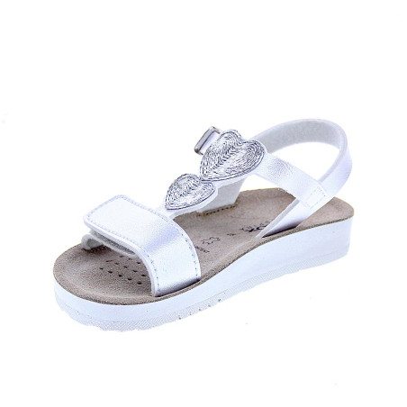Sandalias Geox zapatos Niña modelo Costarei Plata 