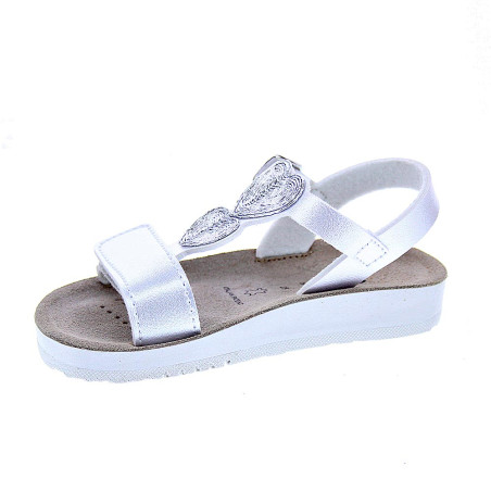 Sandalias Geox zapatos Niña modelo Costarei Plata 