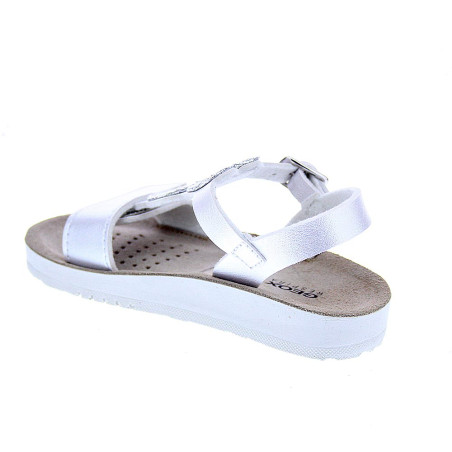 Sandalias Geox zapatos Niña modelo Costarei Plata 
