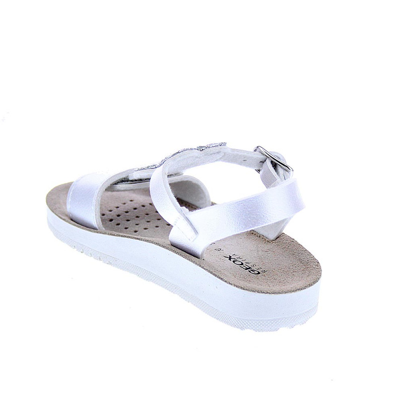 Sandalias Geox zapatos Niña modelo Costarei Plata 